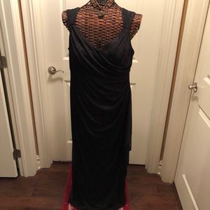R&M Richards V Neck Black Dress